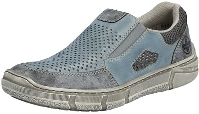 Rieker Herren Slipper 04051-12 blau Gr. 46