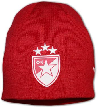 Macron Roter Stern Belgrad Custom Beanie rot RSB Fan Mütze Red Star Serbien