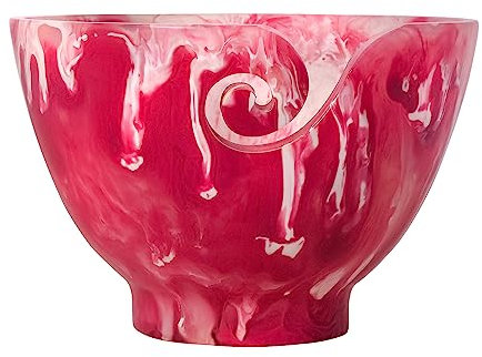 Divit Shilp Handcrafted Resin Yarn Bowl, Knitting Resin Storage Bowl, Crochet Kit Organizer. (Pink)