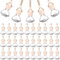 30 PCS 8 ml Diamond Shape Hanging Car Air Freshener Diffuser - Empty Clear Glass Essential Oil Diffuser Bottle for Home, Office, Perfume Decor