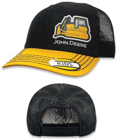 John Deere Construction Baseball Cap Hat 53084649Yw Headwear Yellow, gelb, Einheitsgröße