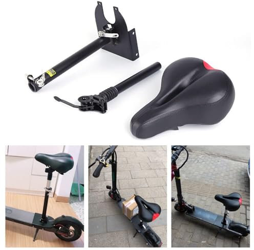 Elektrisch Scooter Sattelsitz, Schwarz Faltbare Fahrrad Sattel 100kg Gewichtskapazität, E-Scooter Rollersitz Elektroroller Stuhl Klappstuhl Sitz für M365 E Scooter