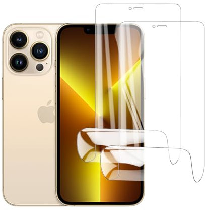 Glcrrpu 2 Pack Screen Protector for iPhone 13 Pro and iPhone 13[6.1inch] High Sensitive Hydrogel TPU Film HD Clear Flexible,Self-Healing[Not Tempered Glass]