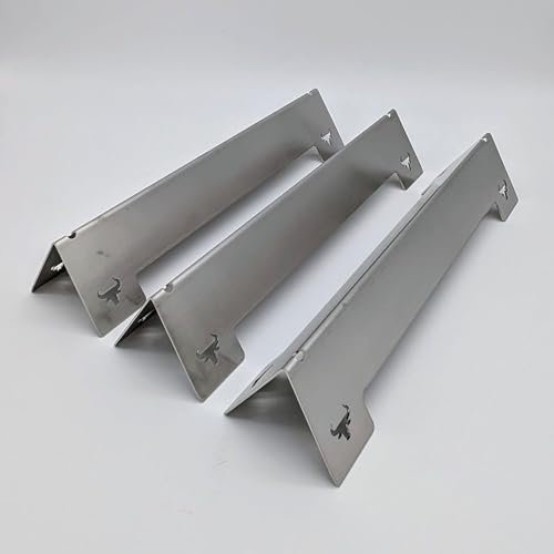 Schwabbq´s Gasgrill Brennerabdeckung, Aromaschienen aus Edelstahl für Rösle Videro G3, G3-S G3-S Nero, Vario+ und Sansibar Serie - Flammschutzblech langanhaltend & robust aus 1,5mm
