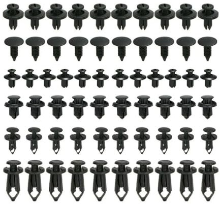 Grapas Coche para BMW X1 F48 X2 F39 X3 G01 F25 E83 X4 G02 F26 X5 F85 F15 E70 X6 F86 F16 E71, 6 tamaños 60 Piezas Clips de sujeción para automóvil