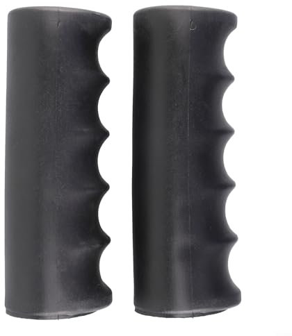 2 coperture antiscivolo per carriola, in gomma morbida, manopole di ricambio per manubrio per carriola (118 x 25 mm)