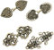 TXSN Vintage Sweater Swirl Clip Cape Cloak Clips Retro Cardigan Clip Shawl Collar Clasp Dress Shirt Brooch Clip for Girl Women, Pack of 4 Bronze