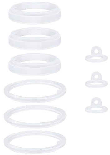 Lot de 3/4 joints d'étanchéité en silicone pour bouteille d'eau isotherme de 1,8 l en acier inoxydable