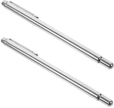 2 Stück Edelstahl Wünschelruten Tragbar, Leichte Sondenstäbe | Silber, keine Scharfen Kanten, Farbbeständig, für Outdoor Aktivitäten und Camping