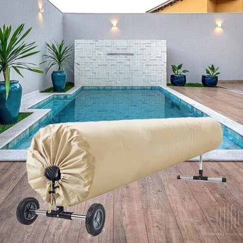 Compact Storage Solar Blanket Cover for Pool Reel Protects Your Investment from the Elements (16FT)