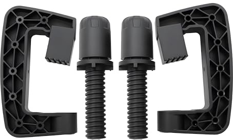 2PCS Steering Wheel Fixing Clamps Fit for Logitech G25 G27 G29 G920 G923,Replacement Fixed Clamp Clip Screw Bolt fit for Logitech Racing Game Steering Wheel Driving Force GT Clamp(Black)