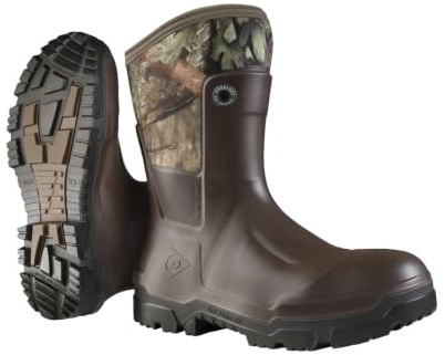 DUNLOP Snugboot Trailblazer Wellington Boot - Unisex, Lightweight and Chemical Resistant, Snugfit Work Wellies, Purotex/Purofort, Dark Brown/Black - EU46, UK11