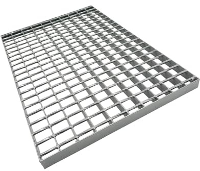 frick Gitterrost/Laufrost/Trittrost verzinkt (35cm breit) viele Längen und Farben (Silber, 50 cm)