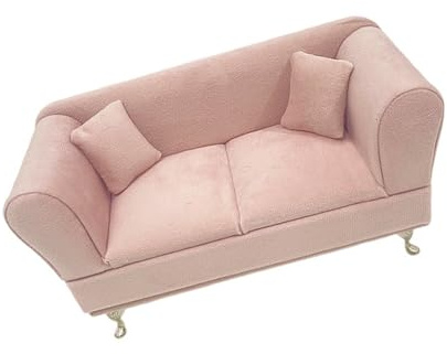 Puppenhäuser im Maßstab 1:6, Sofa-Modell, Schmuckhalter für Puppen und Miniaturen, Sammlerstück, Puppenmöbel