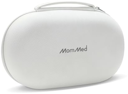 MOMMED Wearable Breast Pump Bag, Hard Shell Breast Pump Storage Case with Waterproof Removable Tray, Holds 2 Pumps, Compatible with Momcozy/Nuliie/Medela/Eufy/Paruu Hands-Free Breast Pumps