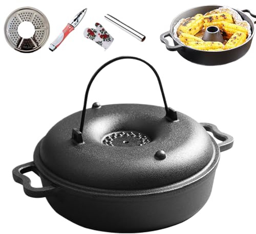 Lpoppcx Kochkessel | Antihaft-Kochgeschirr mit Griff - Camping Dutch | Für BBQ, Grillen An Feiertagen, Grillfeste Und Familienversammlungen