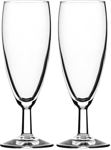 bar@drinkstuff Banquet Champagne Flutes 5.5oz / 155ml - Set of 12 (Pack of 2)