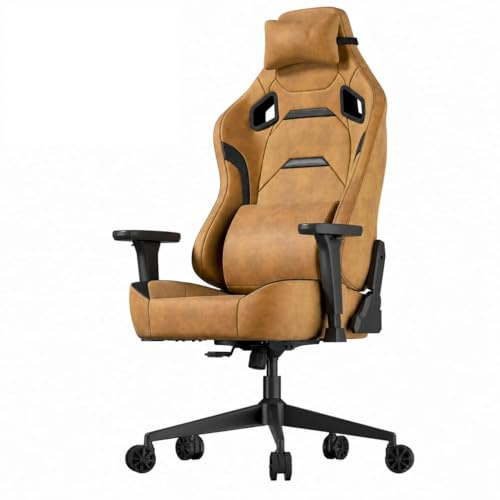 JUMMICO Chaises de Gaming en Cuir Velours, Chaise de Bureau Ergonomique avec accoudoirs 3D, Chaise de Bureau avec Dossier inclinable pour Le Gaming, Le Travail, Les études, 200 kg, Orange