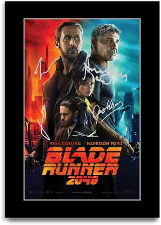 HWC Trading Blade Runner 2049 Geschenke Geduckter Poster Signiertes Autogramm Foto für Fans von Film Memorabilien (ID-002883) - A4 Nur Druck