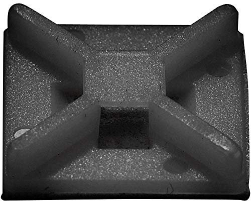 TRU COMPONENTS 541227 4-Wege-Befestigungssockel, Schwarz, 50 Stück