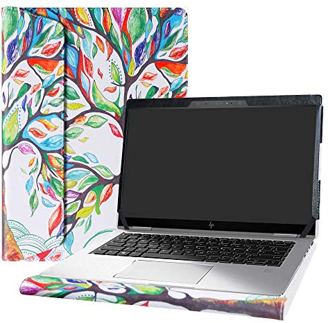 Alapmk Laptop Case Cover For 13.3 HP EliteBook x360 1030 G3/G4/ProBook 430 G8/ProBook 635 Aero G7 Laptops, Multicolor Leaf Pattern, Modern Unique Aesthetic Design, Protects During Travel or Daily Use