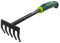 VERTO Garten Handrechen Rechen 34 cm | Kleine Harke aus Stahl, Stabiler, verwindungssteifer Stahl, Rutschfester Griff 5 Zinken | Stabiler, verwindungssteifer Stahl, Rutschfester Griff