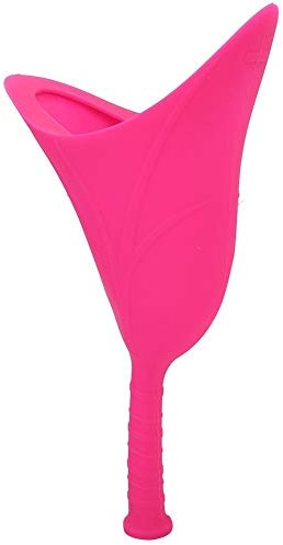 Zer one Tragbare Notfall Lady Urinal Faltbare Medizinische Silikagel Schwangere Stehende Frauen Trichter Urinal Wiederverwendbare Reise Camping Urin Gerät(Rosa)