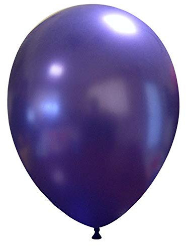 Event Kauf 25-1000 STK. Luftballons Metallic/Standard, Ø ca. 27 cm, Helium (100 Stück, Metallic Nr.51: Lila)