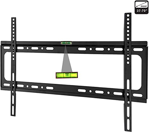 Wolvex® Universal TV Wall Bracket Slim Adjustable TV Wall Mount Bracket for LCD, LED, 3D & Plasma Screens for 37 42 46 48 55 60 65 70'' Plasma/LED TVs, Max VESA 600x400, Hold up to 50 kgs