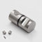 304 Edelstahl Duschtürknopf Duschtürgriff Badezimmer Duschkabine Türgriff Glastür Schrankgriff Dusche Griff Beschläge Türgriff Einzelne/Doppelter Knopf,Silberfinish,Schraube Ø8mm (C)