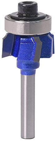 Gasea 1/4 Inch Shank Round Edge Trimming Router Bit, 4 Teeth Corner Rounding Milling Cutter Tool for Woodworking 1/4 * 5/64 (R2)