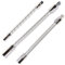 Lot de 3 rallonges flexibles en acier inoxydable Argenté 1/4 3/8 1/2