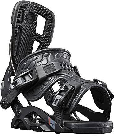 Flow Herren Fuse Fusion Durable Activestrap Nylonbased Mid-Flex Snowboard Binding Bindungen, Schwarz, M