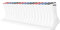 PUMA Sportsocken Tennissocken Crew Socken Stripe Tennis Socken Unisex 9 Paar, Farbe:White, Socken & Strümpfe:43-46
