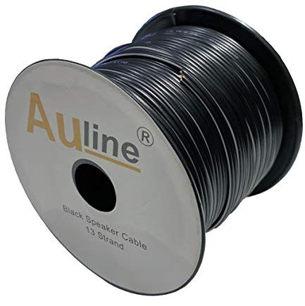 30m of Auline Speaker Cable 13 Strand for Surround Sound Hifi Car Audio System (Black)