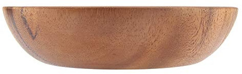 Bol en bois, fait de bois d'acacia naturel de taille parfaite, léger, respectueux de l'environnement, durable, à utiliser, bol à salade en bois, soupe pour salade(20*4.5cm)