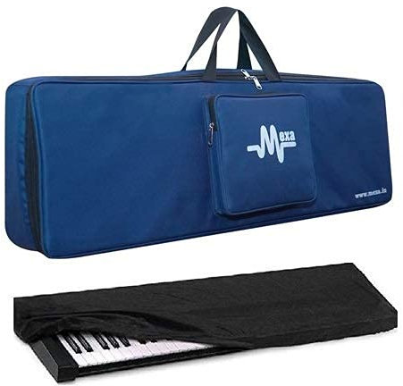 Mexa Compatible con Yamaha PSR-E243, E343, E353, E363, E373, E453, E463, I455, I425, I400, I500 con funda antipolvo acolchada de calidad., Blue, moderno