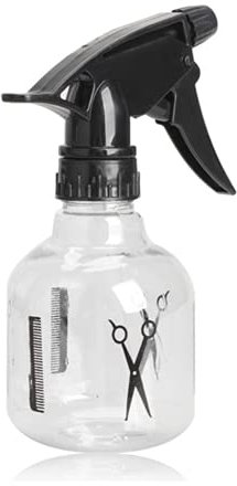 Botella de pulverización de peluquería de plástico reutilizable de 200 ml, para plantas pulverizadoras de agua de flores, botellas de pulverización vacías transparentes, profesional y atacante