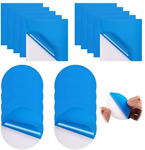 20 PCS Puncture Repair Patches, PVC Pool Repair Patches, Self Adhesive puncture repair kit, Air Bed Puncture Repair Kit, air mattress patch kit for Paddling Pools, Tents, Swimming Pools, Buoys