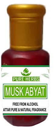 Pure Herbs Moschus, Abyat, frei von Alkohol für Unisex, geeignet für Anlässe, Partys und den täglichen Gebrauch, Duft, 3 ml