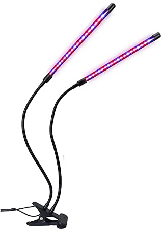 TopHomer Grow Light Pflanzen leuchten für Zimmer pflanzen, Full Spectrum Clip Pflanzen zucht lampe mit rot blauen LEDs, 9 dimmbare Stufen Auto ON & Off mit 3/9/12H Timer, einstellbarer Gänse hals