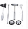 Marteau Réflexe Neurologique, 5pcs Marteau Médical Portable Multifonctionnel en Acier Inoxydable Ensemble Marteau Réflexe à Percussion pour Réponses Cutanées et Superficielles Examen du Système Nerveu