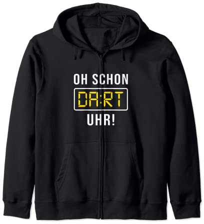 Oh Schon Dart Uhr lustiges Dart Spieler Geschenk Kapuzenjacke