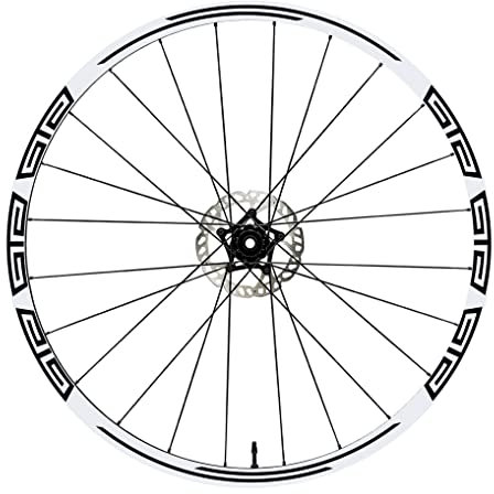 DualColorStampe Adesivi Cerchi Bici 26'' - 27,5'' - 28-29'' Pollici Ruota Bici MTB Bike Stickers Cerchi MTB accessori MTB B0048 (28-29'' Pollici, Nero)