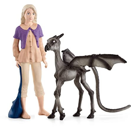 schleich 42636 Luna & Thestral, ab 6 Jahren, HARRY POTTER - Spielfigur, 12 x 2 x 10 cm, Mehrfarbig/Meereswellen (Ocean Tides)