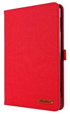 HXBW Étui portefeuille magnétique compatible avec tablette PC Lenovo Tab M8 TB-8505F / TB-8505X Rouge