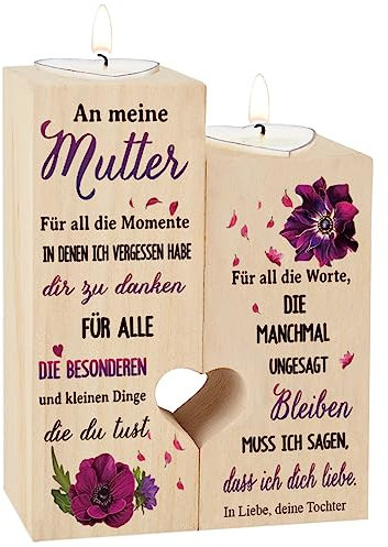 Kerzenhalter-Geschenke,Geschenke Für Mama,Muttertagsgeschenke Für Mama, Mütter,Geburtstagsgeschenk Für Mama,Mama Geschenke,Erntedankfest Weihnachts - Geschenk Mutter