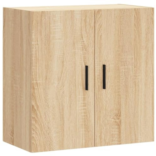 vidaXL Armoire Murale, Placard Suspendu avec Rangement, Meuble Flottant de Salon Salle de Séjour Intérieur, Moderne, Chêne Sonoma Bois d'Ingénierie