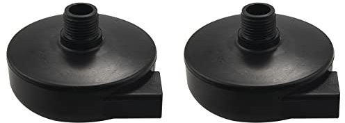 Geieold 2 Pcs 20mm Threaded silencieux filtre d'echappement pour compresseur d'air Noir