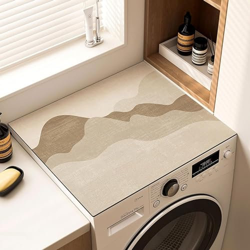 QMZDXH Waschmaschinenbezug rutschfest Waschmaschinen Staubschutz Waschmaschinenauflage rutschfest waschmaschinen Auflage kühlschrankabdeckung Washer and Dryer Covers for The top O,60 * 60cm